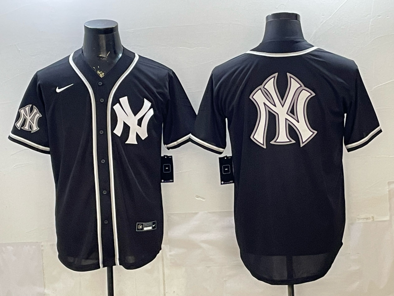 Men 2026 New York Yankees blank black Nike MLB Jersey 053601->new york yankees->MLB Jersey